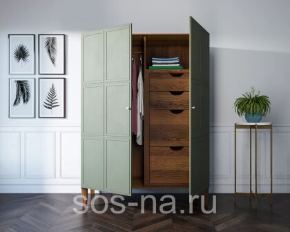 Шкаф распашной 2 двери с ящиками "Andersen", AN27